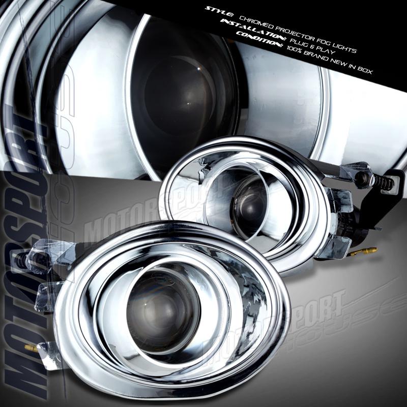 2002-2006 bmw e46 m3 coupe convertible chrome projector fog driving lights pair