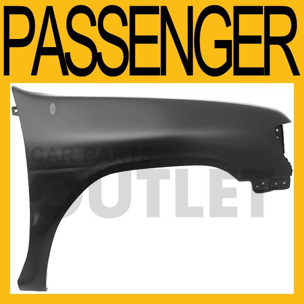 99-04 nissan pathfinder primed fender w/ flare hole r/h