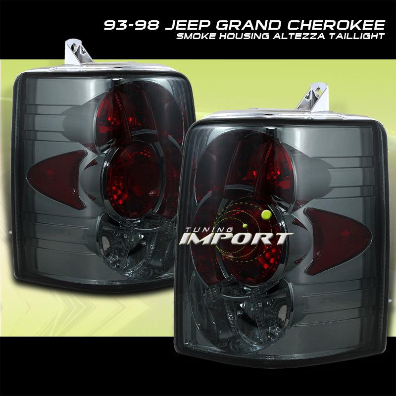 93-98 97 jeep grand cherokee smoke altezza tail lights