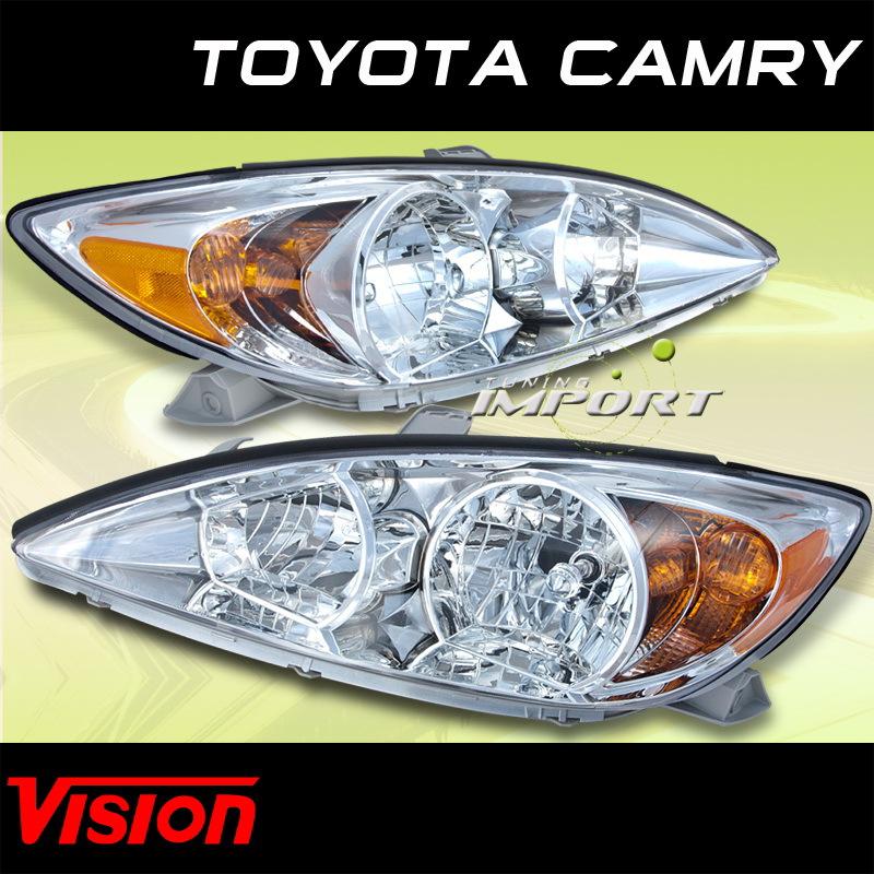 2002-2004 toyota camry vision pair sport style lh+rh head lights lamps assembly