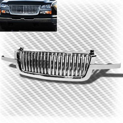 2002-2006 chevy avalanche chrome front sport grille replacement grill set