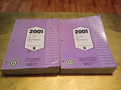 2001 pontiac aztec buick rendezvous original gm repair manual free ship