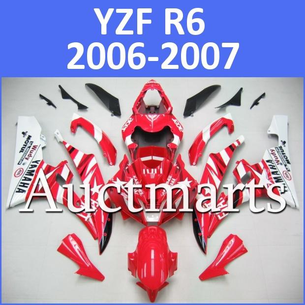 Fit yamaha yzf r6 06 07 yzfr6 2006 2007 600 fairing kit abs bodywork d22 d03