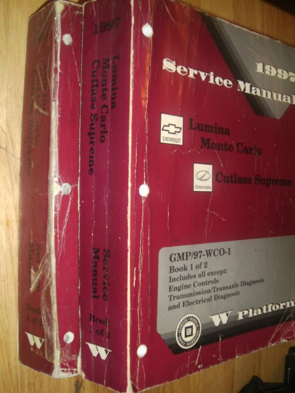1997 chevrolet lumina / monte carlo & oldsmobile cutlass supreme shop manual set