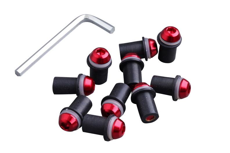 Windscreen windshield bolts screws kit for ducati 848 1098 1198 1199  red