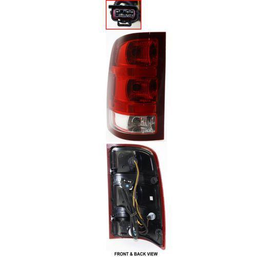 07-12 gmc sierra pickup truck fleetside taillight taillamp lh left driver side