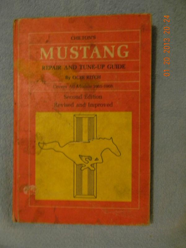 Vintage chilton's mustang repair and tune-up guide models 1965-1968