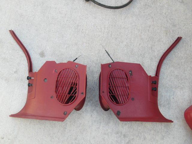 70-81 camaro z28 firebird trans am red non a/c kick panel trim set kick panels