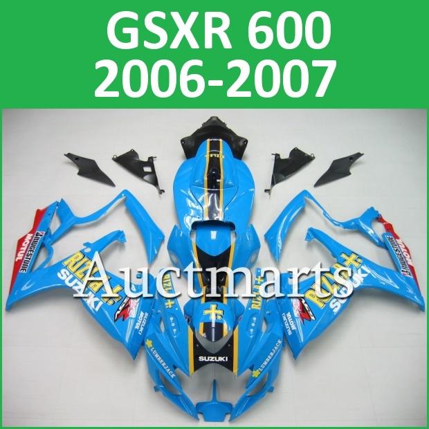 Fit suzuki gsxr 750 gsxr 600 06 07 gsx-r 2006 2007 fairing bodywork k6 g22 c03