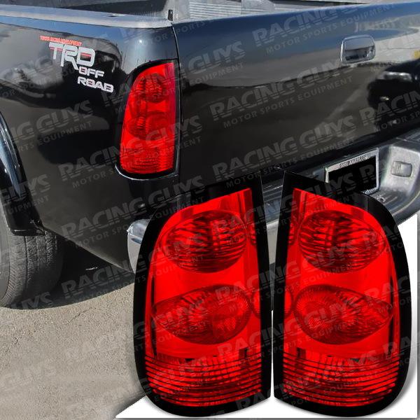 New euro red toyota pickup truck rear lamps tail light set driver+passenger pair