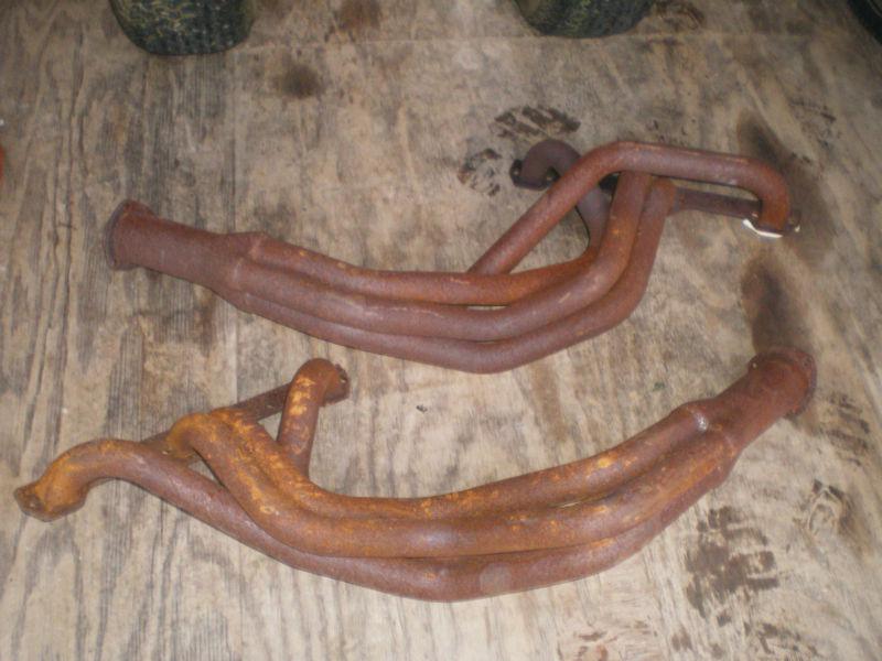 1955 chevy car  hedman headers v-8 55 chevrolet 283 327 350 400 engine