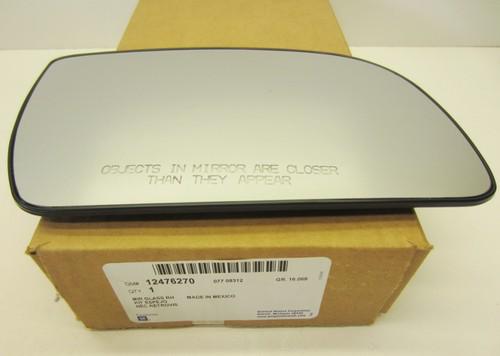 Gm 12476270 mirror rh right genuine oem new