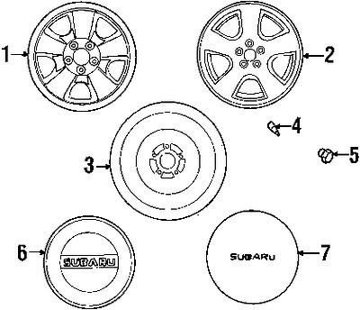 Subaru 28111fc020 genuine oem factory original wheel, steel