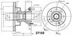 Brembo rotors 27159 aimco 54039 ford: f300/350 (2wd, drw) pickup: fr: 1995 - 199