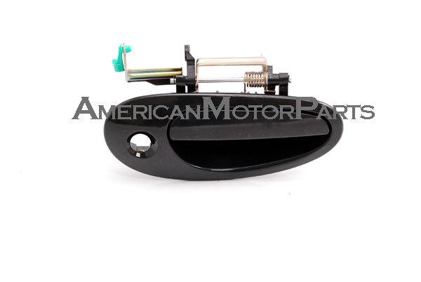 Depo right outside front smooth blk door handle w/ keyhole chrysler dodge