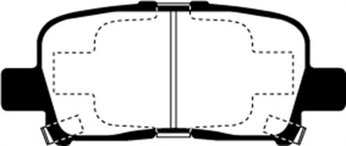 Ebc brakes dp61662 ebc 6000 series greenstuff truck/suv brakes; disc pads