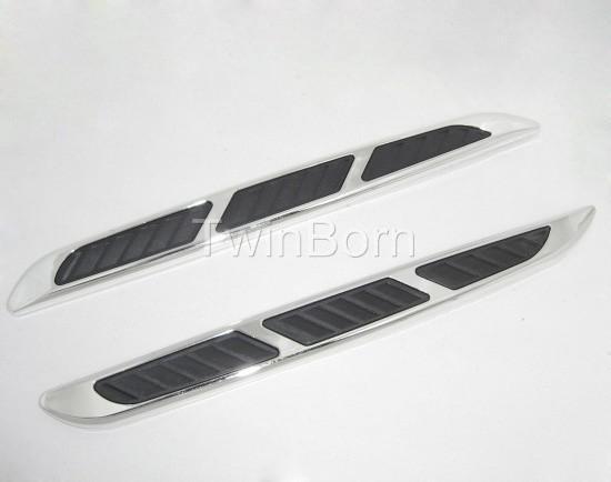 Chrome air intake duct side vent fender for audi a4 a6 s4 tt q5 q7 rs8 vw golf