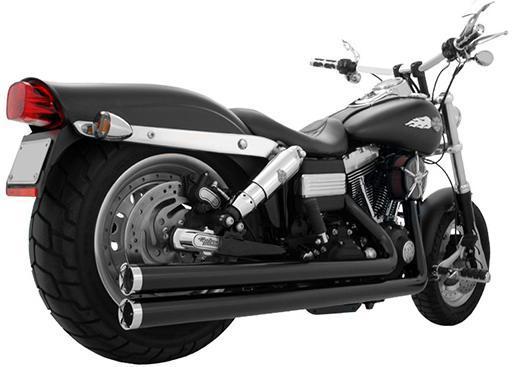 Freedom performance star end cap true dual exhaust system - black  hd05002