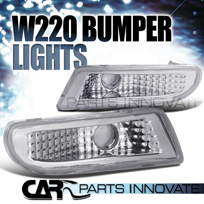 2000-2006 mercedes benz w220 euro clear side marker bumper lights