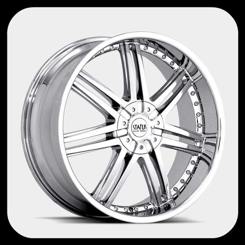 20" x 8.5" status s805 game chrome concorde avenger mustang s2000 z4 wheels rims