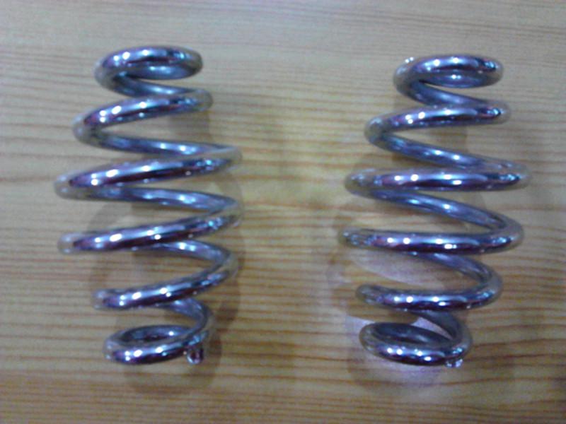 Chrome 3" barrel coiled solo seat springs for harley chopper bobber softail