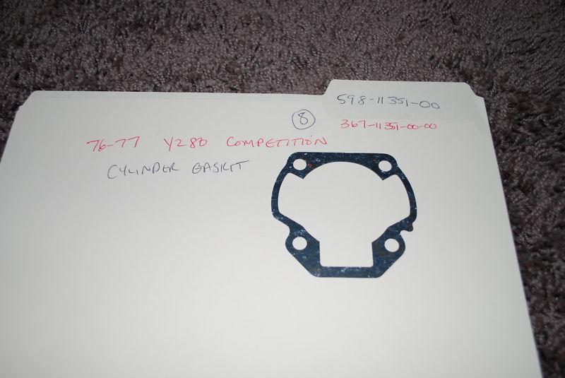 Yamaha  76-77 yz 80  competition cylinder gasket  see model years in picture