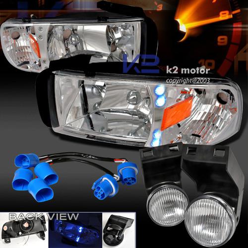 1994-1997 ram sport led headlights+signal+fog bumper