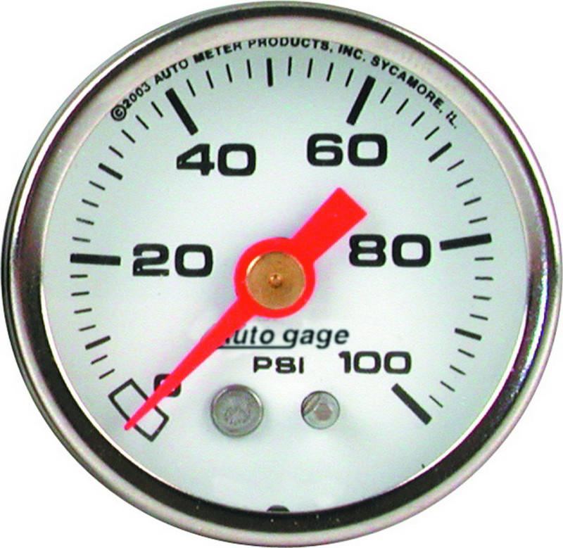 Auto meter 2177 autogage; fuel pressure gauge