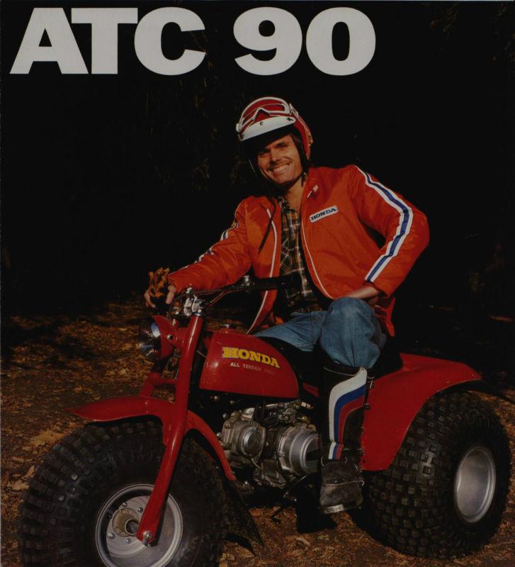 1976 honda atc90 3-wheeler new original sales brochure vintage atc atv