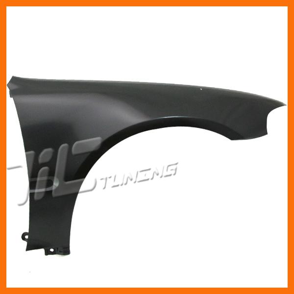 1992-1995 honda civic primed black right fender passenger w/o mldg hole coupe