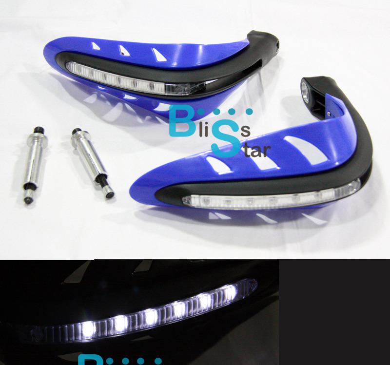 Dirt bike atv motocross led hand guards yamaha xt wr dt yz pw 660 250 125 50