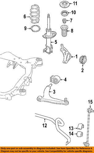 Saab oem 93190092 suspension strut assembly/rear strut