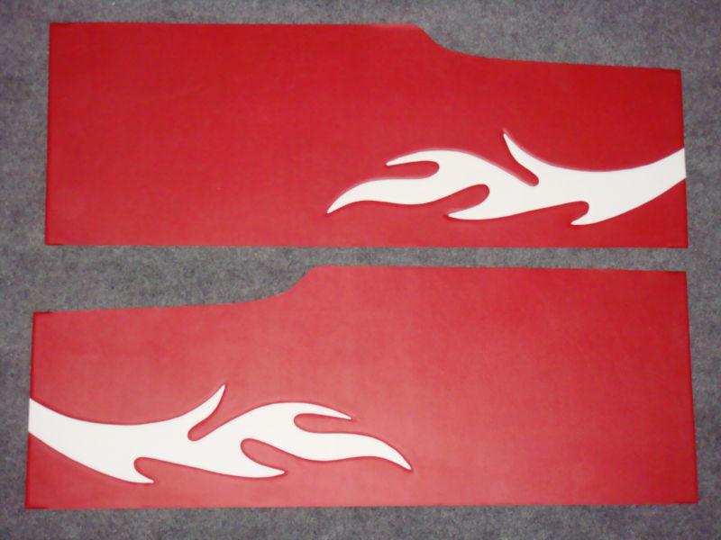 Custom door panels 1960-1963 ford  falcon ranchero flame two tone