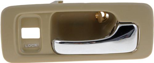 Int door handle,tan/chrome,front,right platinum# 1210009