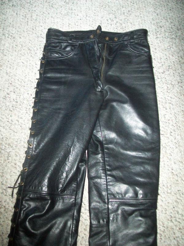 Leather  motorcycle pants