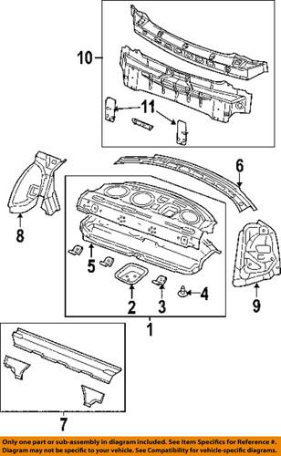 Chrysler oem 5065147ae rear body-tail lamp pocket