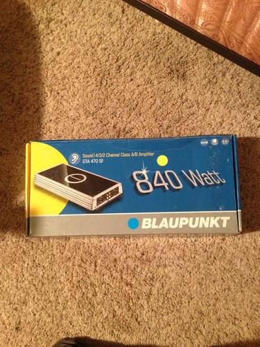 Blaupunkt 840 watt  4 channel amp gta 470 sf class a/b amp.  new. on sale!