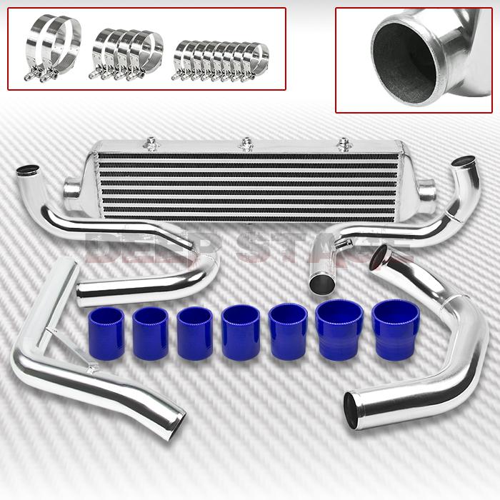 Aluminum turbo front-mount intercooler+piping 99-05 jetta/golf gti mk4/5 silver