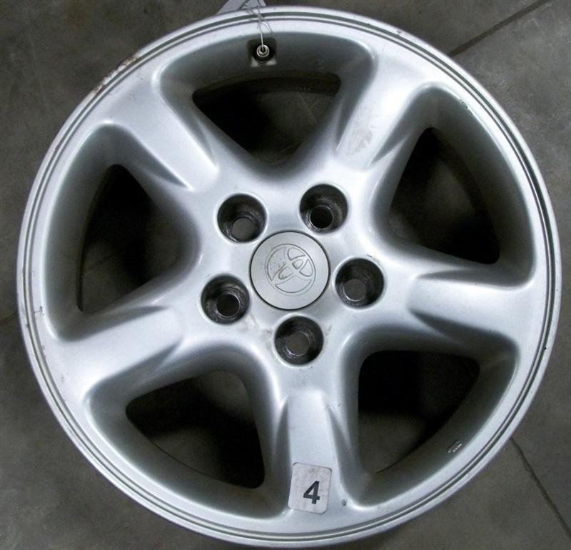 Wheel 01 02 03 toyota rav4 16x7 alloy 5 spokes straight w/o logo 1005080