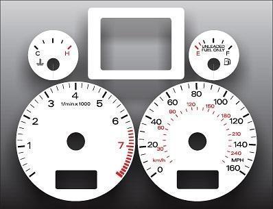 2002-2004 audi a4 instrument cluster white face gauges 02-04