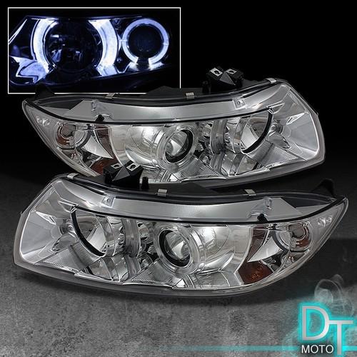 06-11 honda civic 2dr dual halo projector headlights lights lamps left+right