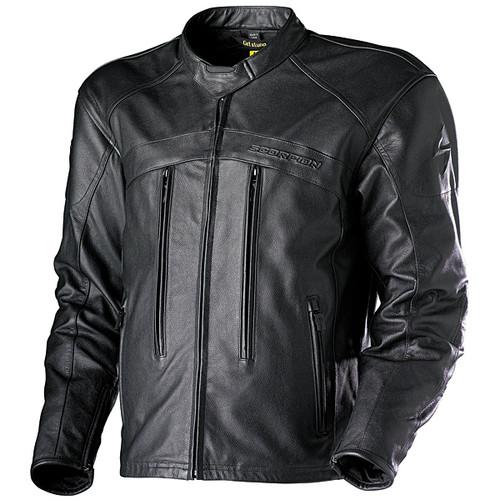 Scorpion recruit leather street jacket black