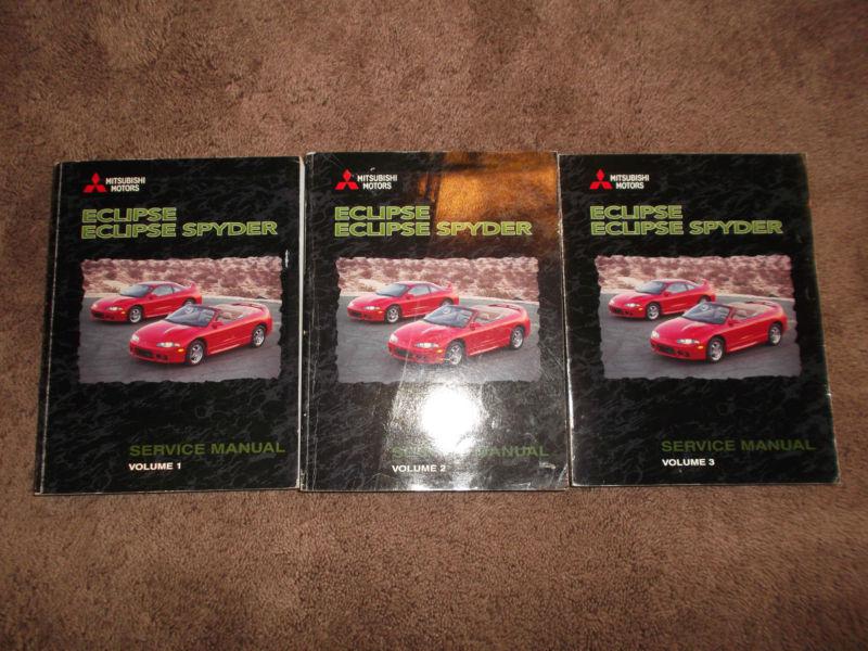 1999 mitsubishi eclipse & eclipse spyder service repair shop manual set oem