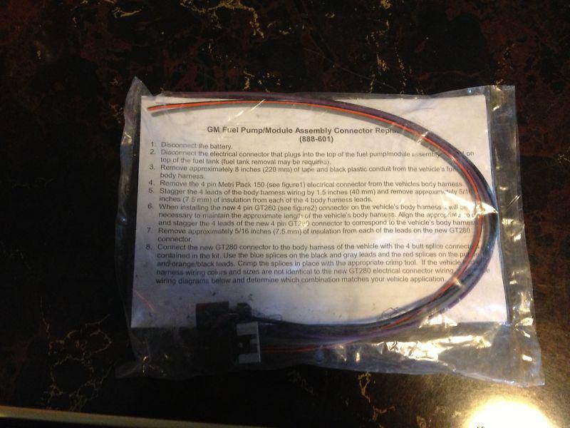 Fuel pump 4-way wiring harness # 888-601 (new)