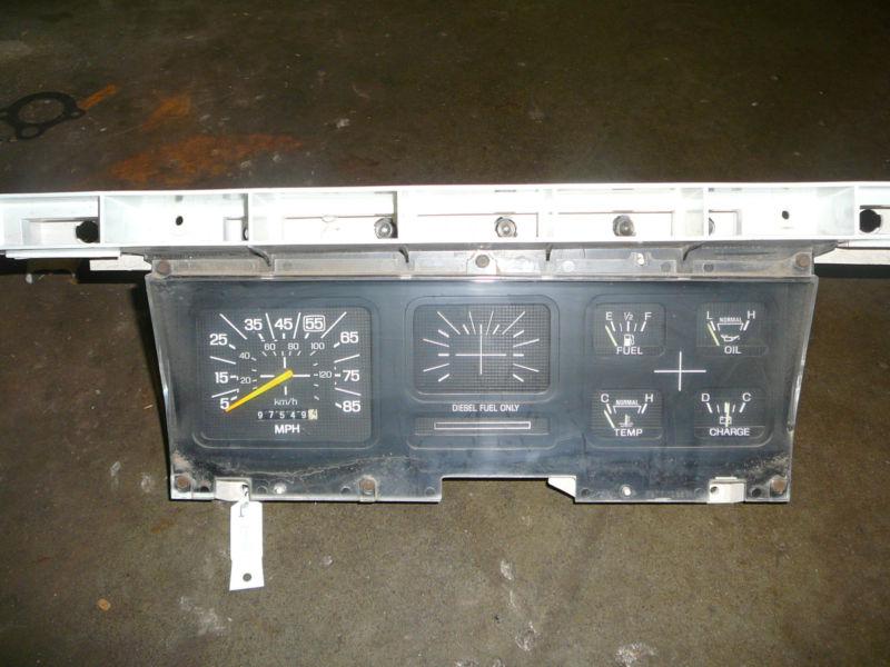 Instrument speedometer cluster 1980-1986 ford truck f150 250 f350 diesel 97k