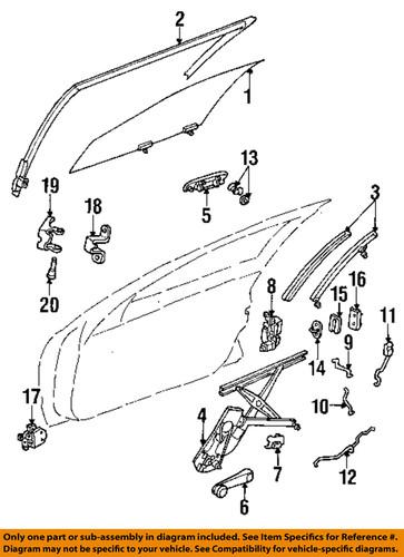 Mopar oem 4814309ab front door-check