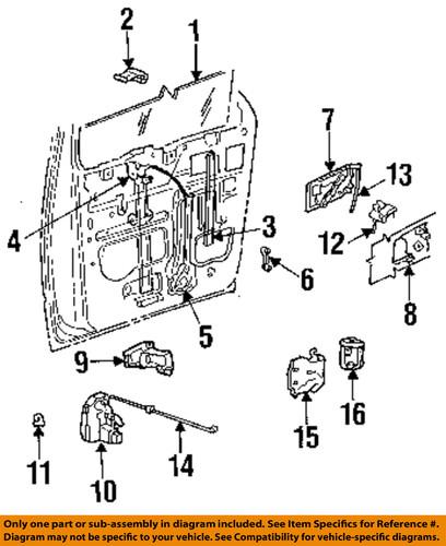 Mopar oem 4719253 front door-lock