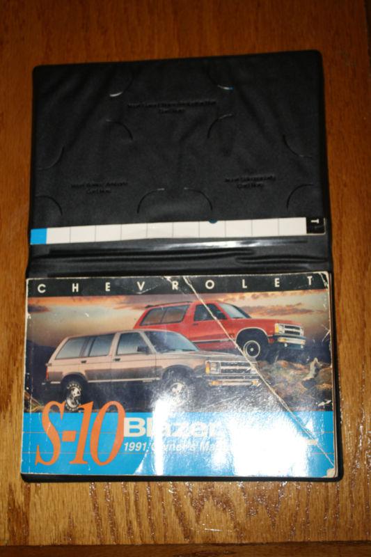 1991 chevrolet blazer owner's manual with cover