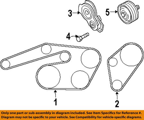 Mazda oem aj5715908 accessory drive belt/v-belt/fan belt