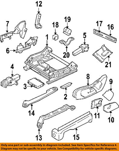 Jeep oem 5kd27bd1aa seats & tracks-shield